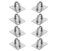 TOVINANNA Lot de 8 Crochets de Plafond en Acier Inoxydable Plaque D'ancrage Marine Robuste de U, Support Pivotant Suspendre de Paquet de Frappe, Hamac et Balançoire, Usage Intérieur