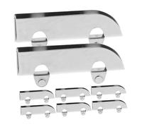 TOVINANNA Lot de 8 Roulettes pour Porte Coulissante de Vitrine en Acier Inoxydable 50Mm Poulies Silencieuses pour Meubles Quincaillerie pour Porte d'Armoire Usage Intérieur