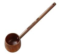 TOVINANNA Louche à Vin en Bois d'Acacia Louche à Eau à Long Manche 40 CM Cuillère à Vin Traditionnelle pour Cérémonie du Thé Accessoire Cuisine et Arrosage Jardin Ustensile Naturel et