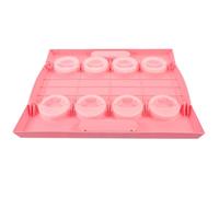 TOVINANNA Machine à Raviolis Manuelle 8 Compartiments, Plastique Rose, Outil de Pressage de Pâte Compact Cuisine Domestique, Moule Pratique pour Fabrication Rapide de Raviolis et Wontons