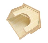TOVINANNA Maisonnette en Matériau Synthétique pour Hamster et Chinchilla, Maison D'intérieur Pratique et Chaude, Cabane DIY à Peindre pour Petits Animaux