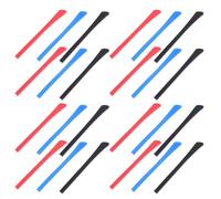TOVINANNA Manchons de Branches de Lunettes en Silicone Souple, 12 Paires 3 Couleurs Variées, Embouts Antidérapants pour Lunettes Sportives et Usage Quotidien