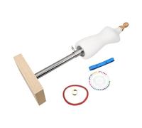 TOVINANNA Mannequin de Couture 1/4 Taille en Polyuréthane Coton et Bois Corps de Mannequin Féminin Base Mini Présentoir à Vêtements de Poupée pour Création et Présentation de Mode