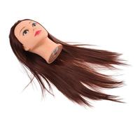 TOVINANNA Mannequin Pour Coiffure Et Maquillage Modèle Réaliste Cheveux Naturels Pour Entraînement Coiffure Salons De Beauté Écoles De