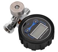 TOVINANNA Manomètre Numérique 1/4 Bleu, Régulateur Pneumatique Compact pour Compresseur D'air, Testeur de Pression Précis, Vanne de Régulation du Flux D'air, Accessoire Outil Industriel