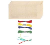 TOVINANNA Marque-pages en Bois à Broder au Point de Croix, Kit de Marque-pages Vierges à Suspendre, Accessoires DIY pour Loisirs Créatifs, Lecture et Présents Éducatifs, Marque-page