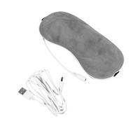 TOVINANNA Masque Chauffant Yeux Usb, Coussin Vapeur Thermique, Tissu Doux Gris, Détente Et Fatigue Oculaire, Sommeil Réparateur, Massage Oculaire Apaisant, Usage Voyage Et Quotidien