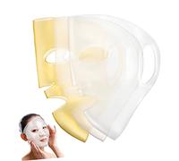 TOVINANNA Masque Facial en Silicone Réutilisable 3 Pièces Ralentit L'évaporation de L'essence Crochets D'oreille Suspendus pour Bain et Spa