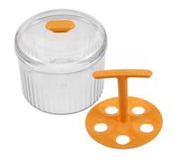 TOVINANNA Mini Machine à Boulettes de Viande en Plastique Orange, Ustensile Cuisine Pratique et Rapide Boulettes Maison et Poisson Réutilisable