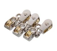 TOVINANNA Mini Poulies Métalliques Fixes 36 MM Ensemble de 6 Pièces en Métal Robuste Kit Scientifique Scolaire pour Expériences Physiques et Modélisme Poulies Simples pour Travaux