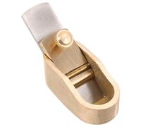 TOVINANNA Mini Rabot à Pouce en Laiton 18 MM pour Lutherie, Outil Manuel Portable pour Finition Précise des Tables d'Harmonie de Violon en Atelier de Menuiserie