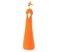 TOVINANNA Modèle Tête de Paon en Peluche Orange Décoration de Fleur pour Mariage Accessoire Photo Romantique Ornement Fait Main pour Voiture et Fête Fournitures Composition de Fleur