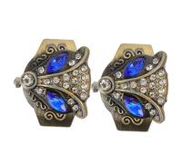 TOVINANNA Montre à Anneau Punk Vintage En Alliage Couvercle Rabattable, Montre à Doigt Pour Femme, Lot De 2, Style Rétro, Accessoires Pour Occasions Multiples