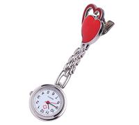 TOVINANNA Montre Suspendue De Cœur pour Infirmière, Design Créatif Rouge, Matériel Solide, Accessoire Médical Pratique, Usage Professionnel Infirmier