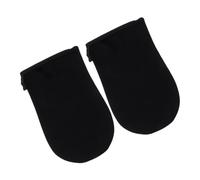 TOVINANNA Moufles Applicateur pour Autobronzant Mains, Tissu Doux Noir pour Application Homogène de Lotion Bronzante, Outil Pratique sans Soleil pour Corps, Visage et Voyage