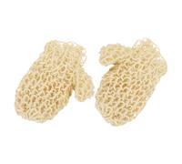 TOVINANNA Moufles Exfoliants en Sisal Naturel pour Gommage Corps et Nettoyage Profond, Paire de Moufles de Bain Tissées Main, Adaptés pour Spa et Massage, Surface Cellules Mortes
