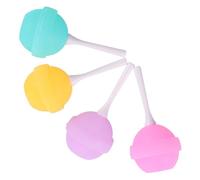 TOVINANNA Moule à Glaçons en Silicone 4 Pièces Multicolore, Moule à Glace Fait Main pour Fabrication de Sucettes, Réutilisable et Pratique pour Boissons, Cocktails et Couleur Aléatoire