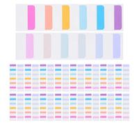 TOVINANNA Onglets Adhésifs Repositionnables 600 Pcs Marque-Pages Colorés Grands Formats Papier Inscriptible Semi-Transparent sans Résidu pour Organisation Documents Lecture Bureau et