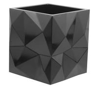 TOVINANNA Organisateur De Bureau Multifonctionnel Pot à Crayon Et Pinceaux Cosmétiques Rangement Pratique pour École Et Salon Noir Élégant Améliorez Espace De Travail Créativité