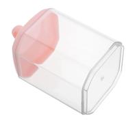 TOVINANNA Organisateur Transparent avec Couvercle pour Coton-tiges Distributeur De De Maquillage Et Conteneur à Dentifrice Boîte De Rangement Pratique pour Salle De Bain Et Bureau Small