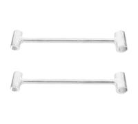 TOVINANNA Outil de Réglage de Charnière 2 Pièces en Acier Inoxydable Clé pour Charnière de Porte 8-19 MM Ajusteur pour Portes Coupe-Feu Outil de Réparation Précis pour Installation et