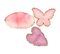 TOVINANNA Palette pour Vernis à Ongles 3 Pièces Plateau Mélangeur en Résine Design Annulaire pour Nail Art Création Facile Chez Soi Institut