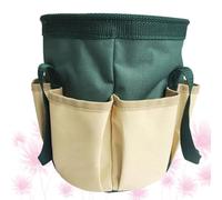 TOVINANNA Panier de Rangement Pliable en Toile Oxford 1 Pièce Organisateur Multifonction pour Outils à Main Poches Multiples Seau Robuste pour Accessoires de Jardinage et Plantation