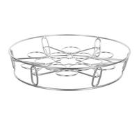 TOVINANNA Panier Vapeur Rond pour Œufs 13 Trous en Acier Inoxydable Support Surélevé Multifonction Compatible Autocuiseur Cuisson Vapeur Légumes et Raviolis Ustensile la Cuisine