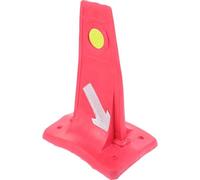 TOVINANNA Panneau de Signalisation Routière Rouge en Eva Compact pour Voiture Fonction de Déviation de Trafic, pour Formation des Conducteurs et Direction Familiale