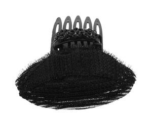 TOVINANNA Peigne à Cheveux Fleuri Pince à Cheveux de Fleur Noir Plastique Polyester Pierre Brillante Frange Invisible et Rebelles Mariage et Occasions Formelles pour Femmes et Mariées