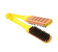 TOVINANNA Peigne Chauffant Pliable Aluminium Brosse à Cheveux Lissante Outil De Coiffure Pour Cheveux Et Démêlés