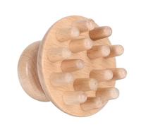 TOVINANNA Peigne de Massage Bois pour Chevelu Brosse Massage Tête Acupuncture Hêtre Accessoire Anti-chute Soin Relaxant et Revitalisant