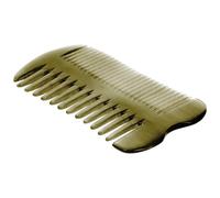 TOVINANNA Peigne Double Face en Corne de Bœuf, Peigne de Massage Antistatique pour Cheveux, Dents Larges et Fines, Accessoire de Soin Capillaire Léger et Portable, Usage Quotidien,