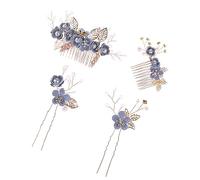 TOVINANNA Peignes à Cheveux Avec Bâtonnets De Mariage Ornements Incrustés Accessoires Rétro Pour Coiffure Spéciale