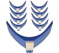 TOVINANNA Perchoirs à Oiseaux en Bois et PP, Lot de 10 Pièces, Base Stable et Surface Lisse, Support pour Pigeons et Perroquets en Phase de Repos