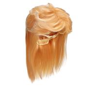 TOVINANNA Perruque Mulet Synthétique pour Homme Coupe Mulet Blonde Rétro Accessoire Déguisement Années