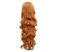 TOVINANNA Perruque Orange Longue Ondulée Frange Perruques Pour Cosplay Et Accessoires Cheveux