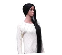 TOVINANNA Perruque Synthétique Longue De Cheveux Noirs Droits Accessoire De Beauté Et Filles Pour Cosplay