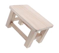 TOVINANNA Petit Tabouret en Bois Massif Naturel Compact et Multifonction Tabouret pour Garçon et Filles et Marchepied Surface Lisse Sécurisée Siège D’Appoint pour Changer de Chaussures