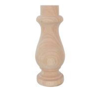 TOVINANNA Pied de Table en Bois Massif Style Européen, Forme Cylindrique Contours Arrondis, Construction en Bois D'hévéa Solide Support Robuste, pour Espaces Familiaux