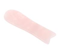 TOVINANNA Pierre de Gua Sha Visage en Cristal Rose Naturelle Forme Poisson Outil Massage Facial Portable Bien-être Soin Peau