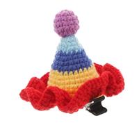 TOVINANNA Pince à Cheveux Tricotée Laine Accessoire de Coiffure Forme de Chapeau Coloré pour Barrette et Polyvalente pour Garçon Fille Accessoire Unique pour Toutes Occasions