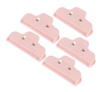 TOVINANNA Pinces Alimentaires Réutilisables pour Paquet Lot de 5 Clips de Fermeture Hermétique en Plastique Rose Maintien Fraîcheur des Snacks Cuisine et Garde-Manger