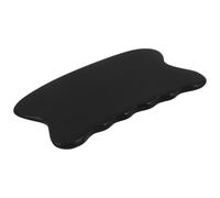 TOVINANNA Planche de Massage Facial en Corne de Bœuf Naturelle Noire 815 Outil Gua Sha Visage et Corps, Forme Ergonomique pour Thérapie Gua Sha Complète, Accessoire Massage Manuel Portable