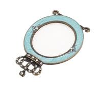 TOVINANNA Plateau de Mélange pour Nail Art en Plastique ABS et Alliage Présentoir de Pointes D’Ongles Style Couronne Couleur Bronze Palette de Mélange de Peinture pour Manucure Usage