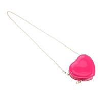 TOVINANNA Pochette Mini Porte-Monnaie de Cœur Rouge PVC Zippée pour Femme Paquet Bandoulière Usage Quotidien Voyage Compacte et Polyvalente