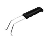 TOVINANNA Poignée de Rechange en Métal Noir pour Anneau à Œuf Manche Long, Accessoire pour Panier à Friture, Compatible Pocheuses à Œufs, Ustensile la Cuisine Solide et Ergonomique