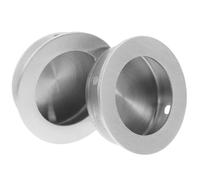 TOVINANNA Poignées de Porte Coulissante Encastrées en Inox 304 Diamètre 40 MM Lot de 2 Poignées de Meuble Cachées pour Tiroirs et Placards Adaptées aux Portes à Galandage