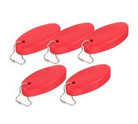 TOVINANNA Porte-Clés Flottant 5 Pièces pour Sports Nautiques Mousse PU Ovale Accessoires pour Clés de Bateau Kayak Natation Rafting et Facile à Transporter Pendentif Décoratif