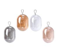 TOVINANNA Porte-Éponge de Maquillage 4Pcs Boîte Rangement Cosmétique Contenant Portable Accessoire Beauté Pratique à Voyage